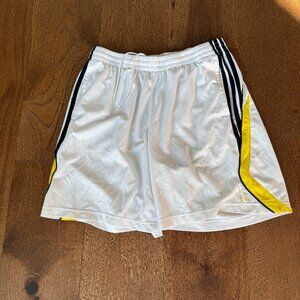Adidas White Men’s Shorts – Lightweight, Athletic, Casual, Performance Gym Short